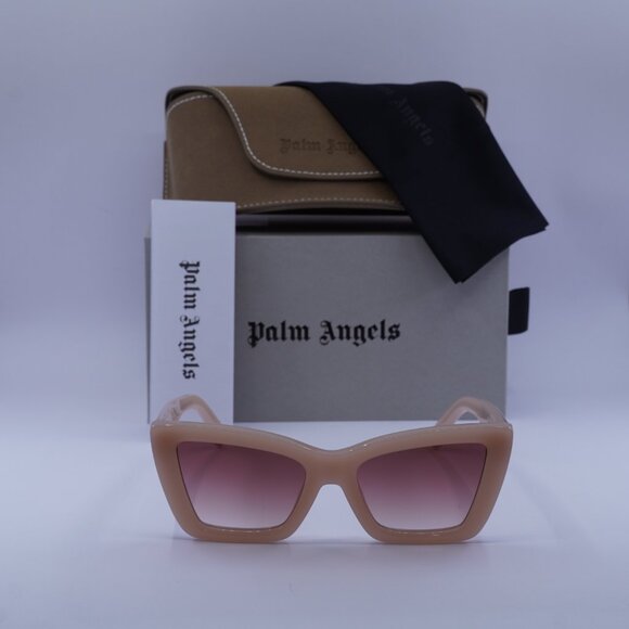 Palm Angels PERI091 ROSEVILLE 6129 Cat Eye Sunglasses - Light Pink/Red main image 7